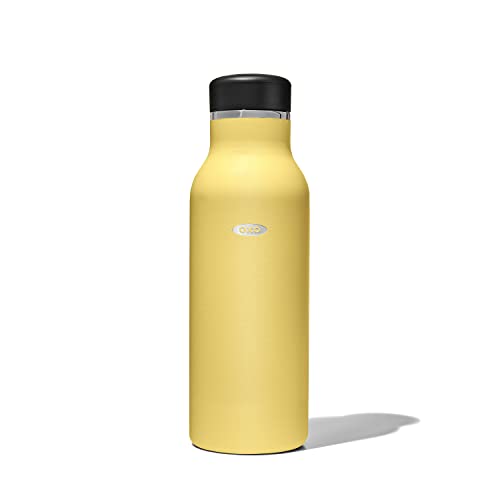 OXO Insulated Water Bottle, 16 oz, Citrine