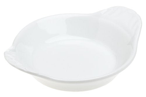 Pillivuyt Miniature 3 inch Round Eared Dish, White