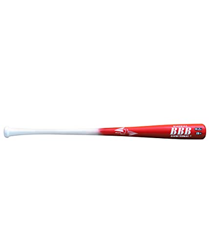 BamBooBat by Pinnacle Sports Equipment INC. Adult Cupped End Long Barrel Bamboo Baseball Bat, White Handle/Royal Barrel, 31"