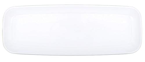 amscan - 10132662 Amscan Party Tableware Long Platter, 6 1/2" x 17 1/2", White