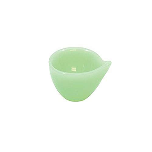 Tablecraft HJB3 Sauce Cup with Spout, 4" x 3.375" x 1.75", Green