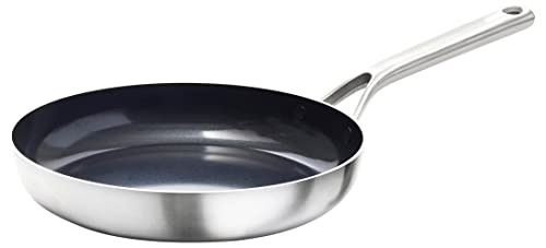 Cookware Company OXO Mira Tri-Ply Stainless Steel PFAS-Free Nonstick, 10" Frying Pan Skillet, Induction, Multi Clad, Dishwasher and Metal Utensil Safe