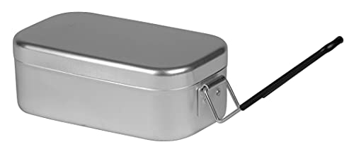 Liberty Mountain Trangia Mess Tin with Handle (6.5 x 3.5 x 2.6-Inch), Silver