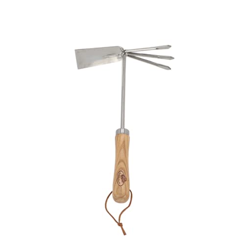 Esschert Design Double Hoe, Metal and Wood