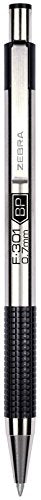 Zebra Pen Pen Zebra Pen F-301 Ballpoint Stainless Steel Retractable Pen, Fine Point, 0.7mm, Black Ink, 1-Count