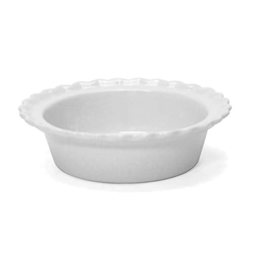 Chantal Ceramic Pie Dish, 5", White