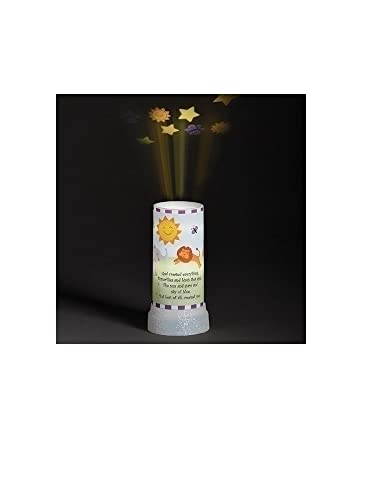 Roman LED Projector God Created Everything Night Light, 6.75-inch Height, Plastic, for Everyday Use, Nighttime, Home D‚àö¬©cor, Church D‚àö¬©cor