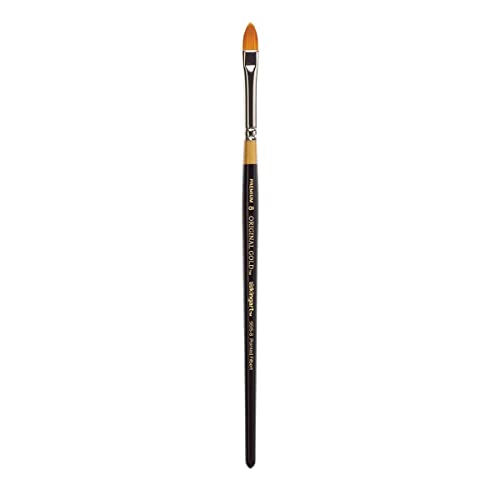 KINGART Original Gold 9515 Series, Golden Taklon Pointed Filbert (8)