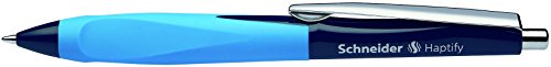 Rediform Schneider Haptify Ergonomic Ballpoint Pen, Dark Blue & Light Blue