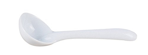 HIC Gravy Sauce Serving Ladle, Fine Porcelain, 1-Ounce, 6.5-Inches