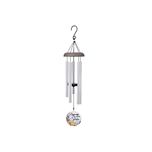 Carson Home 61114 Happiness Picture Perfect Chime, 30-inch Length, Aluminum, Industrial Cord and Adjustable Striker