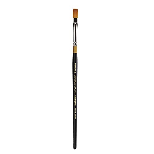 KingArt Original Gold 9300 Series , Premium Artist Brush, Golden TAKLON Shader-Size: 8