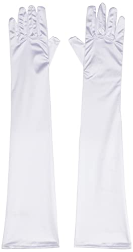 Amscan Long White Gloves - Women Size, 1 Pair