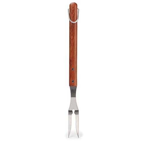 RSVP International Endurance BBQ Grilling Tools, Fork-17.25", Rosewood Handle