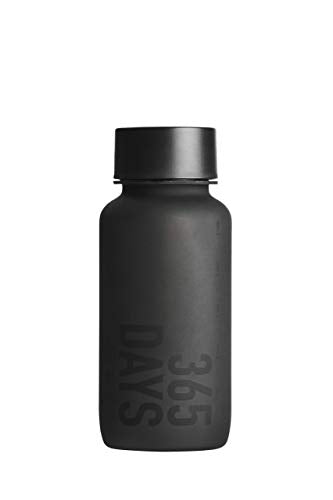WEMUG Brew Tea / Coffee Maker, Hot / Cold Brew Bottle with Filter. BPA Free Tritan Plastic. 550ml, Light in Weight, Perfect Tea / Coffee On-The-Go (Black)