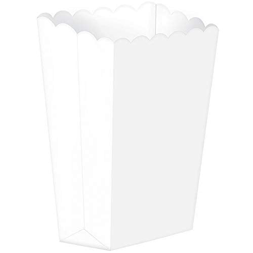 Amscan Popcorn Boxes, Small | White | Party Accessory