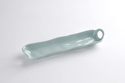 Pampa Bay Shatterproof Melamine Cracker Tray, 14.3 x 3.3 Inch, Food, Freezer, Dishwasher Safe, Aqua