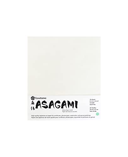 Yasutomo Asagami Paper, 20 Sheets, 10.75-Inch Height
