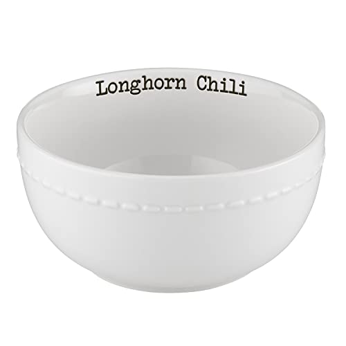 Creative Brands 47th & Main Football Themed Ceramic Serveware, Chili Bowl, Longhorns