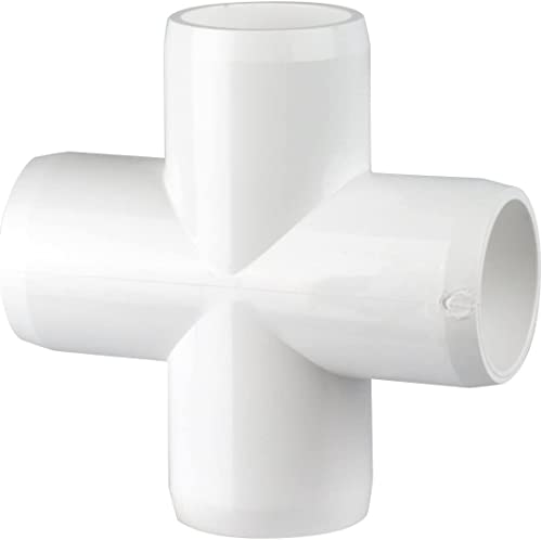 Snapclamp PVC- Cross ¬¨√¶" (Furniture Grade White)
