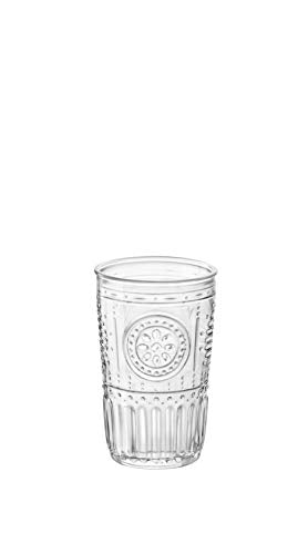 Bormioli Rocco 335944MTV121990 Romantic Cooler Glass, Set of 6, 16 oz, Clear
