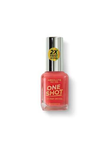 Absolute New York One Shot Nail Polish (Hot Coral)