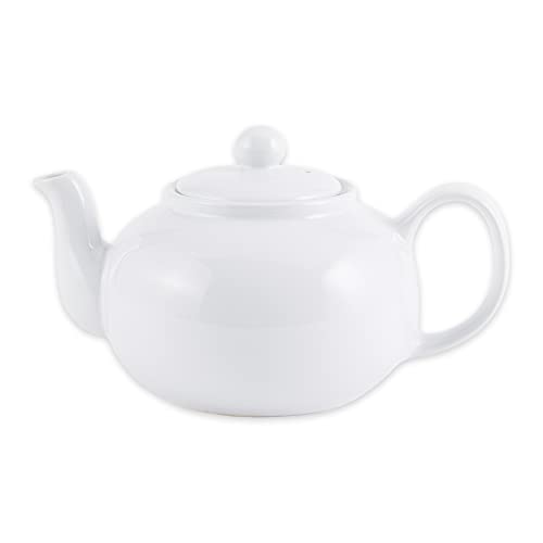 RSVP International White Stoneware 16 Ounce Teapot