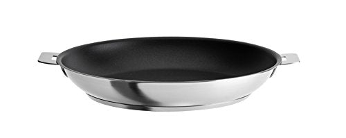 Cristel Strate L Non-Stick Stainless Steel Frying Pan with Removable Handles, 7.87 Inch