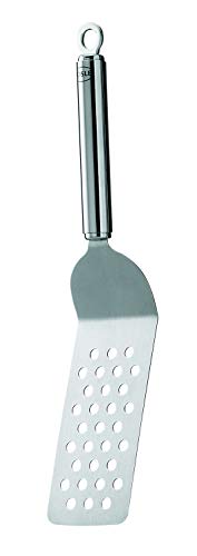 Rosle Stainless Steel Perforated Angled Spatula, 12.6-inch