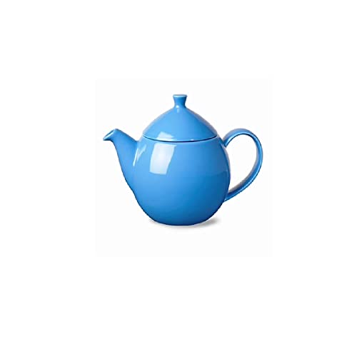 Forlife New Dew Teapot with Basket Infuser 14 ounce, 6.38-inch Length, Blue