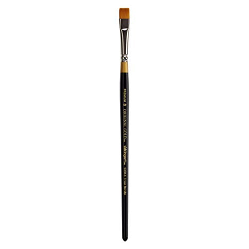 KingArt Original Gold 9450 Series , Premium Artist Brush, Golden TAKLON Chisel Blender-Size: 8, 8