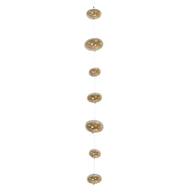 AREOhome HomArt 3863-5 Glass Ball Strands, 28-inch Height, Glass, Amber Luster