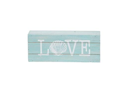 Beachcombers B22847 Love Shell Cottage Wall Plaque, 3.94-inch High