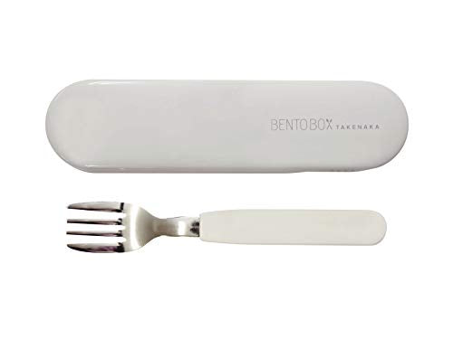 Fork and Case, Eco-Friendly Lunch Accessory, Made in Japan, Takenaka Bento box (Gray Champignon)