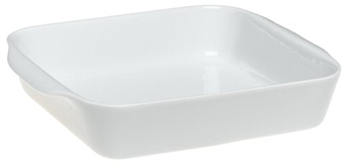 Pillivuyt Porcelain 2-Cup Square Baker, Small - 5-1/2-Inch