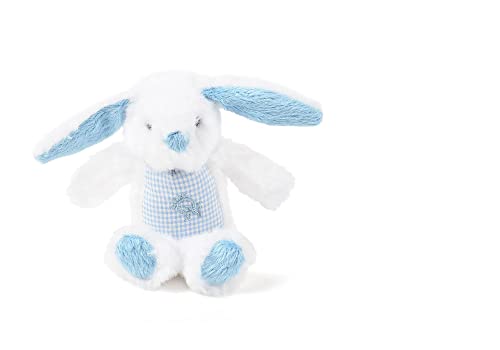 CocoTherapy Oscar Newman Bunny Woodland Baby Pipsqueak Animal Tiny Toys for Dogs, 7-inch Length Blue