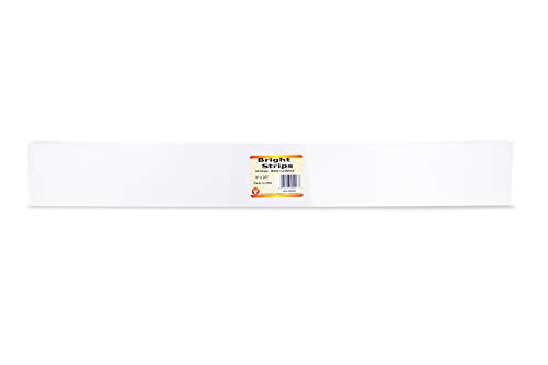 Hygloss Products White Sentence Strips -¬† Great for Kids Arts and Crafts, Decorations, Classroom Activities - Cardstock - Unlined Thin Strip - 3" High x 23" Long Size - 50 Pieces