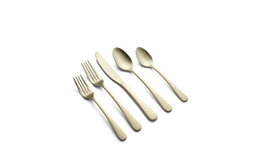 Cambridge Silversmiths Keene Champagne Satin 20-Piece Flatware Set, Service for 4