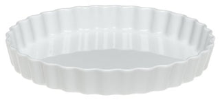 Pillivuyt Porcelain 8-1/4-Inch Fluted Tart/Flan Baker