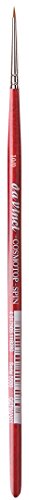 Gregory Daniels Fine Arts da Vinci Watercolor Series 5580 CosmoTop Spin Paint Brush, Round Synthetic with Red Handle