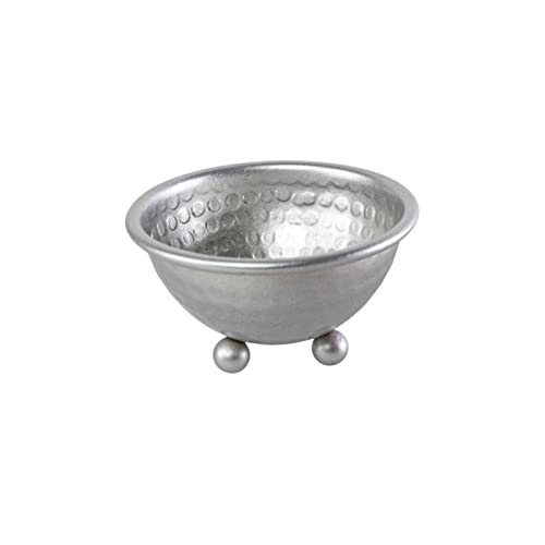 Foreside Home & Garden Hammered Bowl Silver Metal