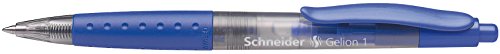 Rediform Schneider Gelion 1 - Gel Pens (Retractable, Blue, Blue, Transparent, Plastic, Ambidextrous, Medium)