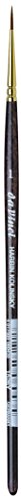 Gregory Daniels Fine Arts da Vinci Watercolor Series 1526Y Paint Brush, Round Harbin Kolinsky Red Sable with Black Handle, Size 1 (1526Y-01)