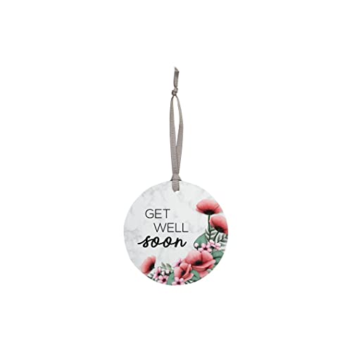 Carson Home Wood Ornament, 3.5-inch Diameter (Get Well)