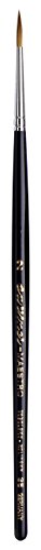 Gregory Daniels Fine Arts da Vinci Watercolor Series 35 Size 2 - Long Tapered Round - Maestro Kolinsky Red Sable - Extra Long Taper at The tip - Handmade in Germany