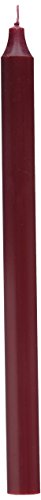 Northern Lights Candles 2 Piece Premium Taper Candle, 12", Bordeaux