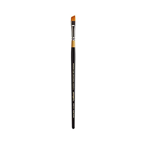 KingArt Original Gold 9400 Series , Premium Artist Brush, Golden TAKLON Angular Shader-Size: 1/4