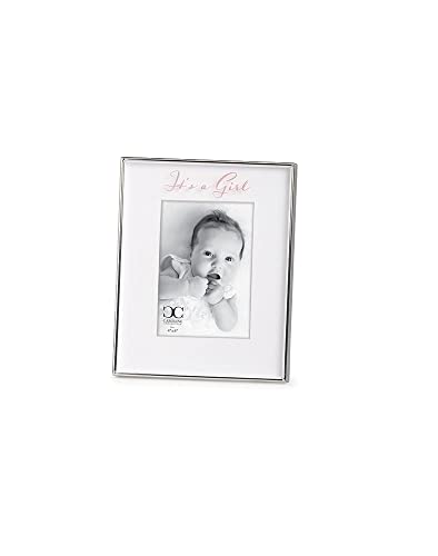 Roman Baby Girl Floating Photo Frame, 8.5-inch Height, Zinc Alloy, Lead Free, Silver, Holds 4x6 Inches Photo, Home D√©cor, Wall D√©cor, Tabletop D√©cor