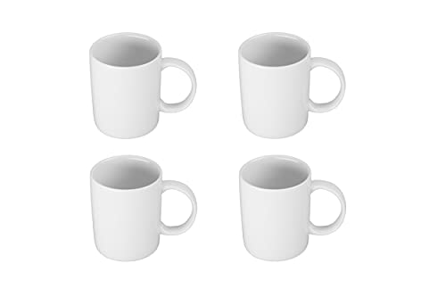 BIA Cordon Bleu 903112S4SIOC Porcelain Mug, Set of 4, 4-inch Length