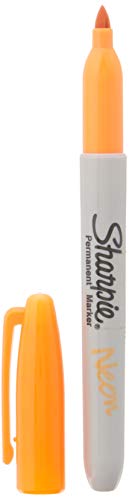 Pens Sharpie Sharpie Neon Fine Point Permanent Marker Open Stock, Orange (1860446)